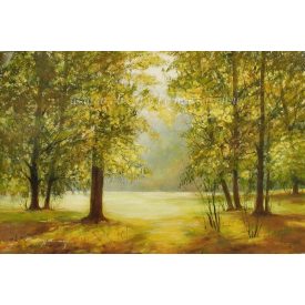 Erdei fények | erdei fák festmény