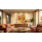 Indián nyár csendélet festmény a nappali falán díszként
